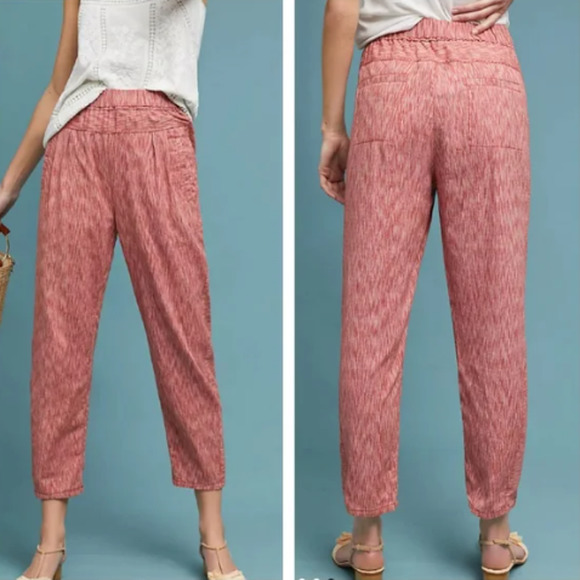 Anthropologie Longshore Jogger Cropped Pants - Picture 1 of 12